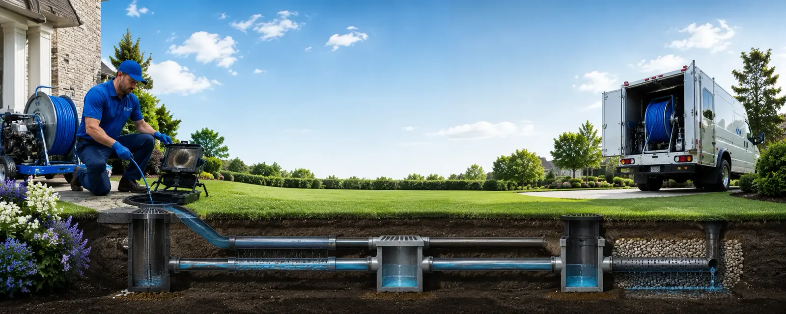 Outdoor drain cleaning information for Sanford, MI